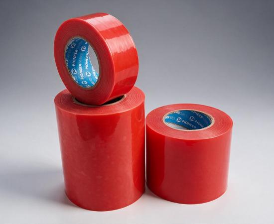 Double Sided Red Polyster Tape